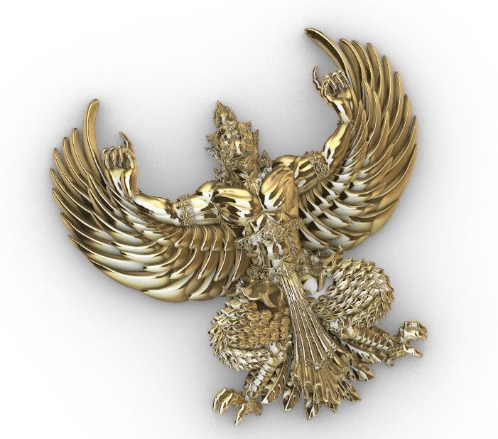 Garudamodels statue god jewelry print model 3D print model_2