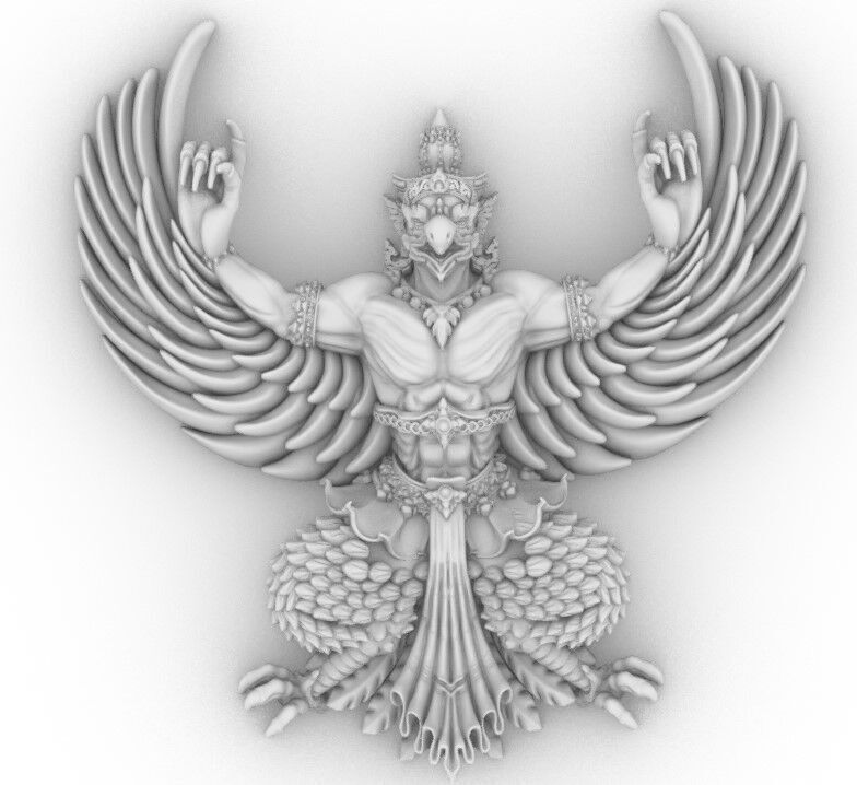 Garudamodels statue god jewelry print model 3D print model_1