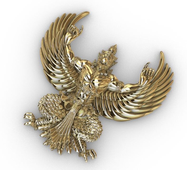 Garudamodels statue god jewelry print model 3D print model_3
