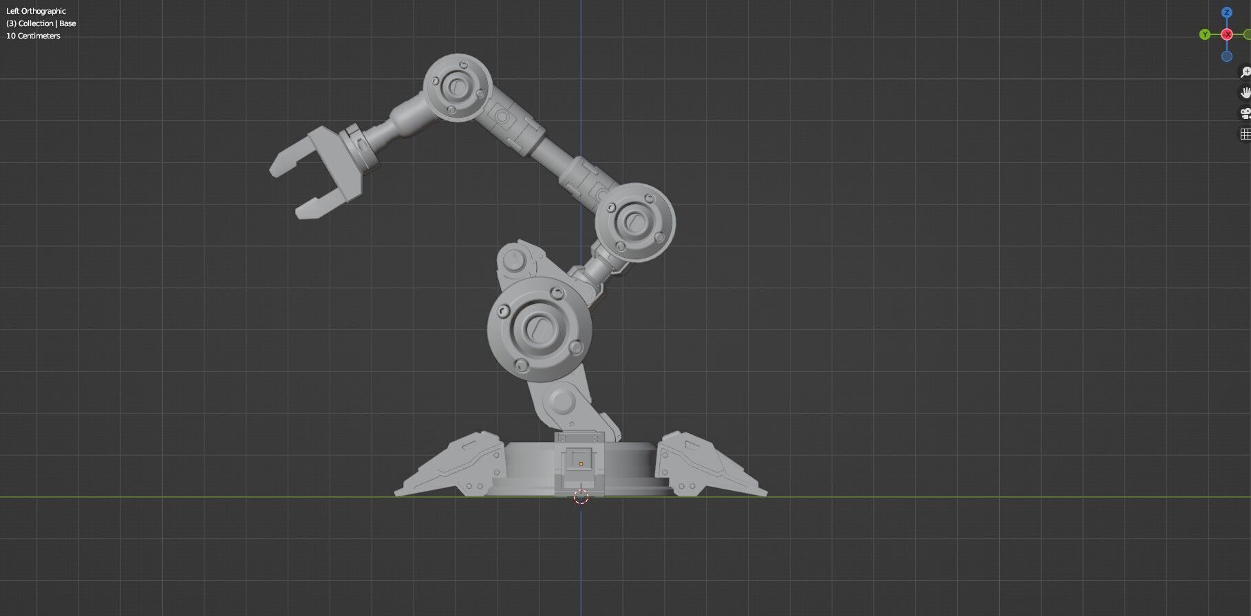 Industrial Robot Arm - 5-Untextured 3D model_28