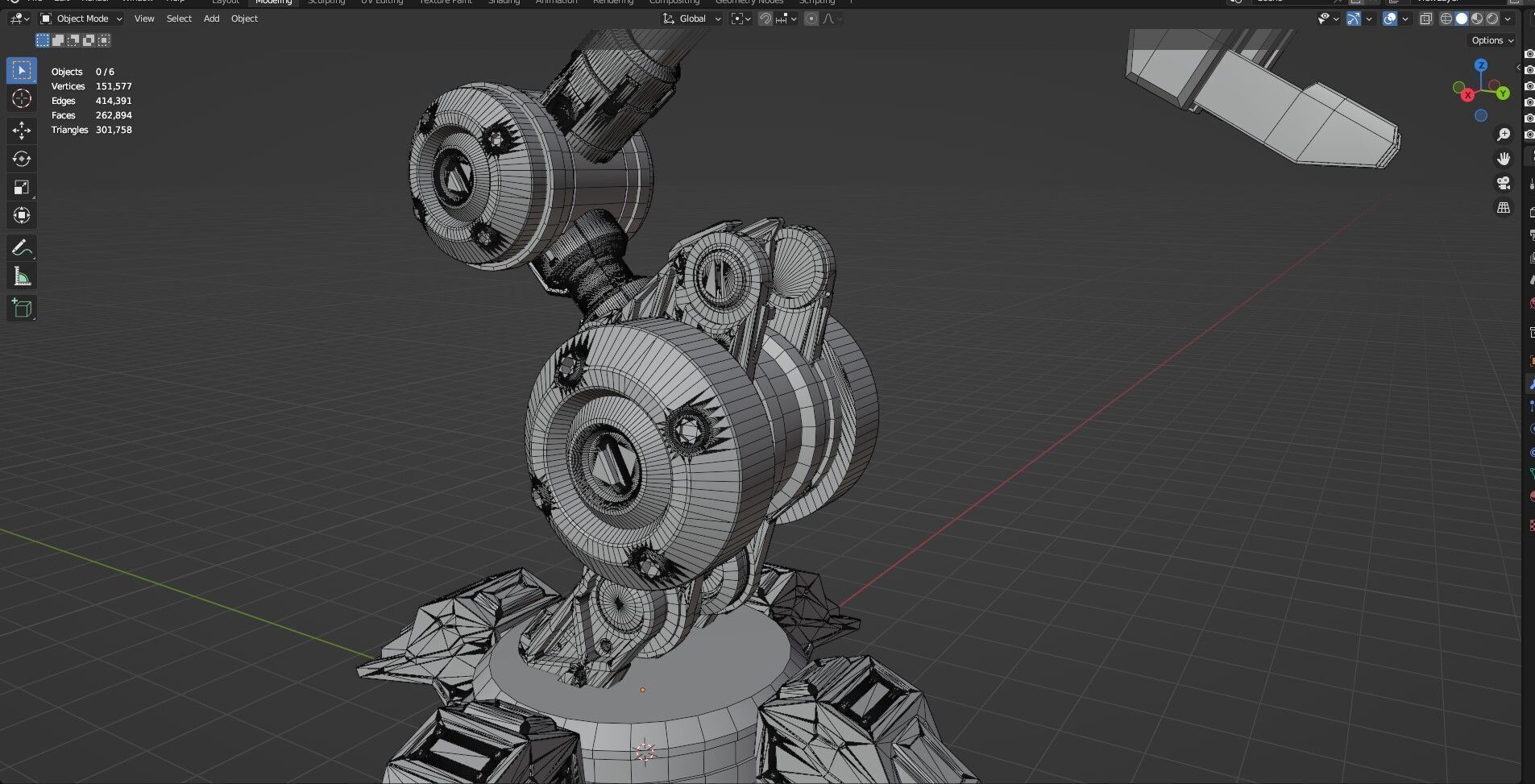 Industrial Robot Arm - 5-Untextured 3D model_13
