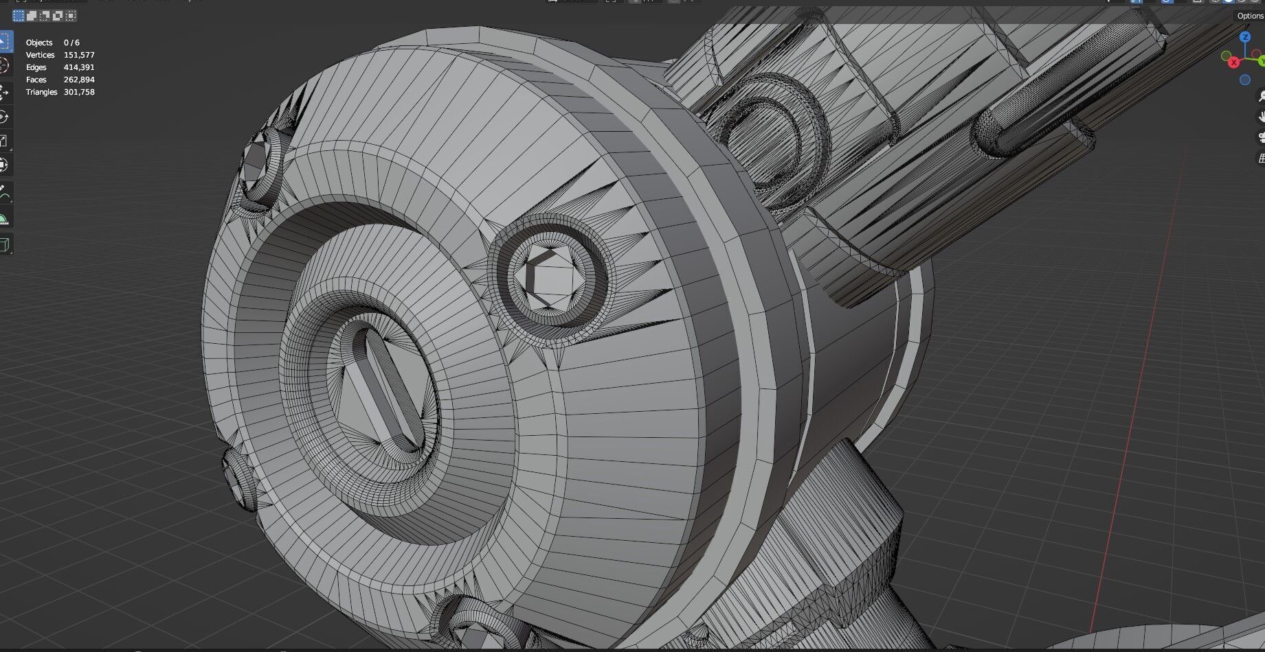 Industrial Robot Arm - 5-Untextured 3D model_11