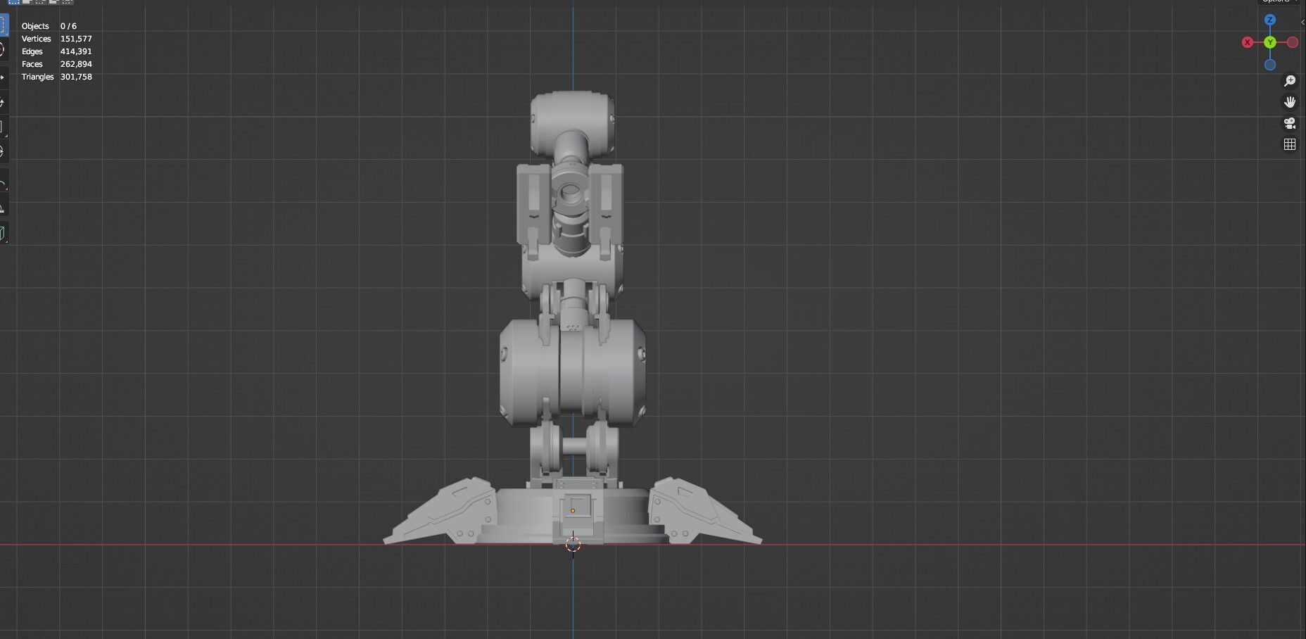 Industrial Robot Arm - 5-Untextured 3D model_31