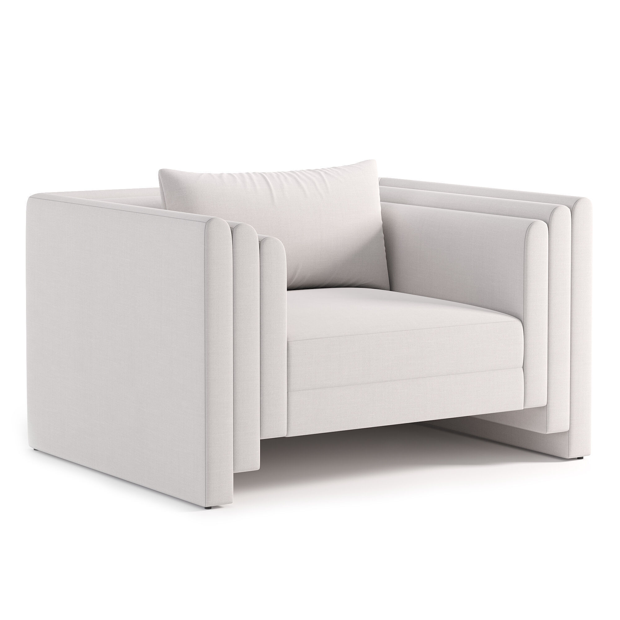 Kira Armchair 3D model_1