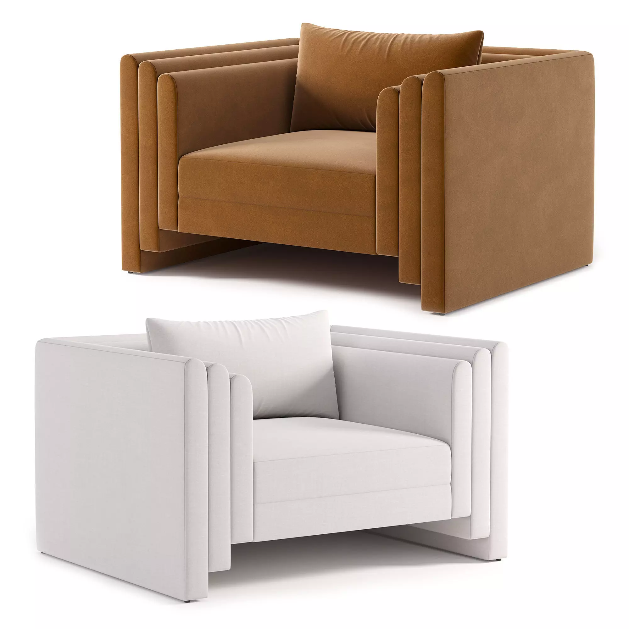 Kira Armchair 3D model_0