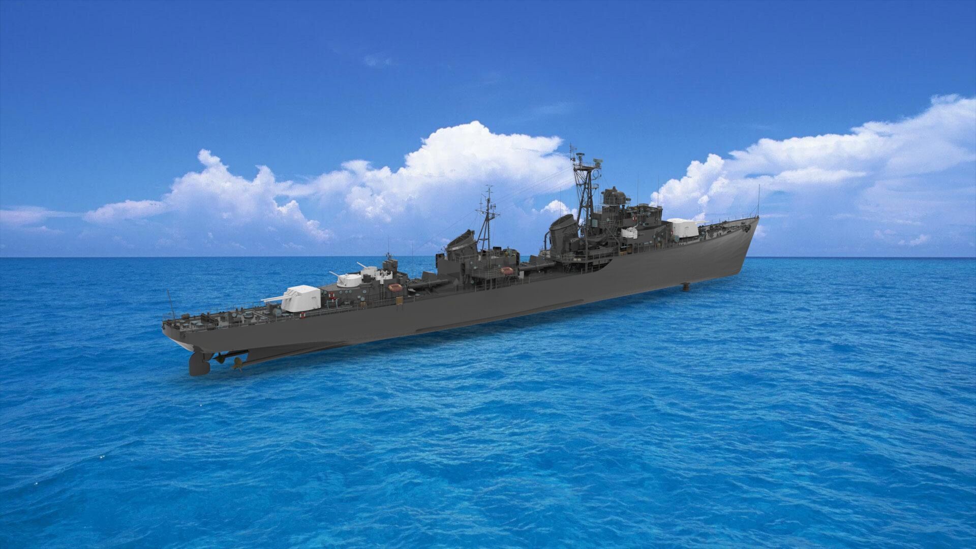 destroyer 3D model_1