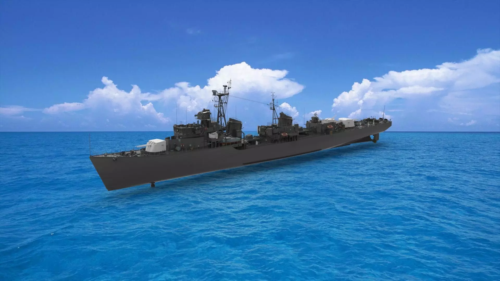 destroyer 3D model_0