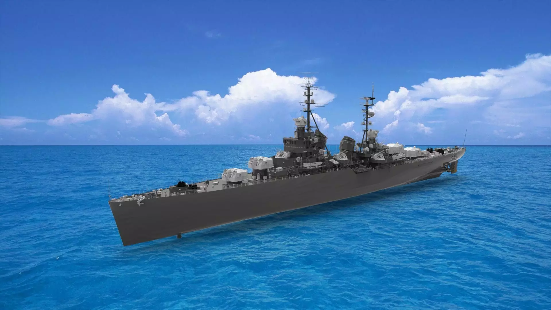 warship 3D model_0