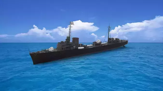 Soldati-class destroyer 3D model