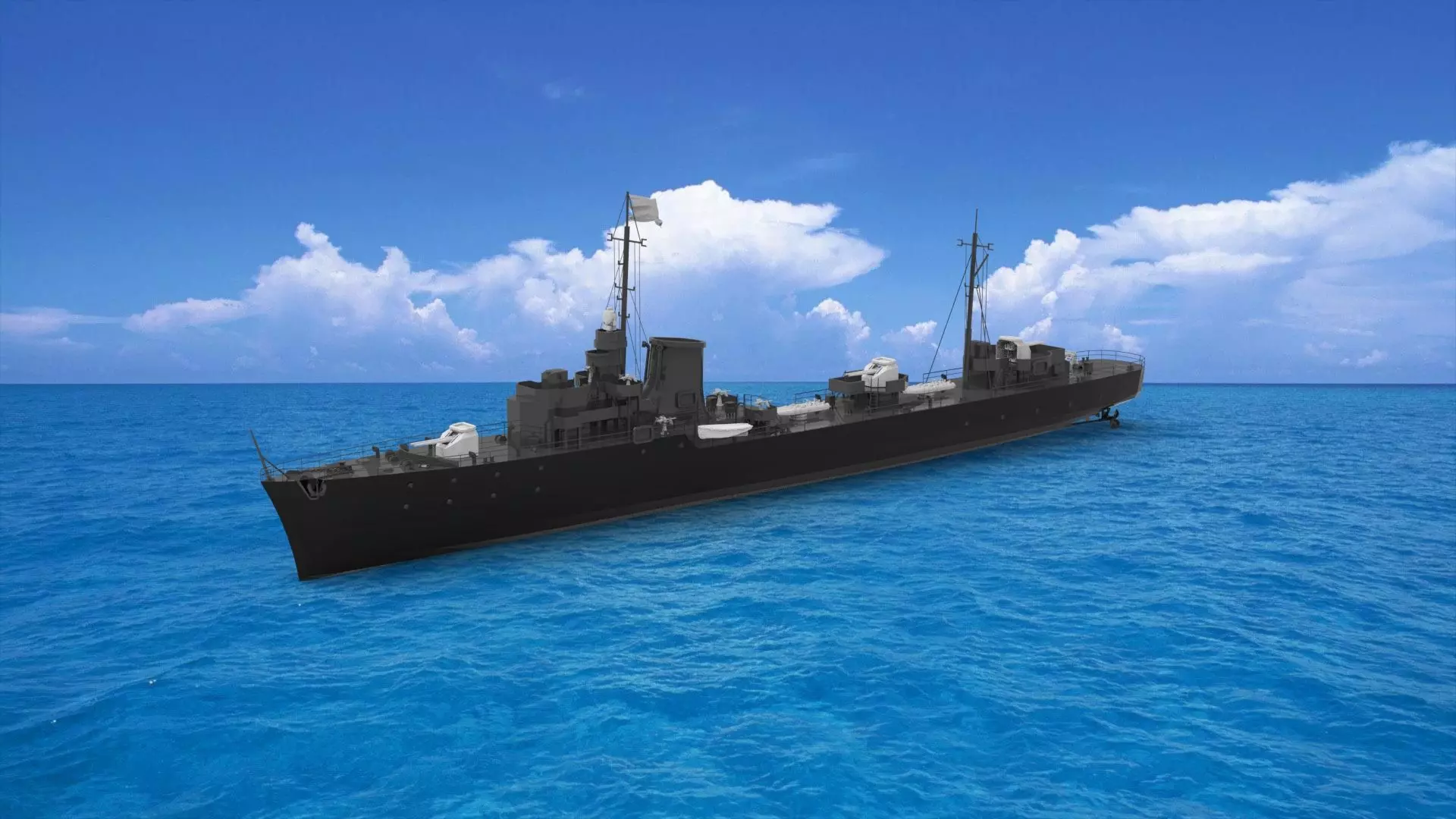 Soldati-class destroyer 3D model_0
