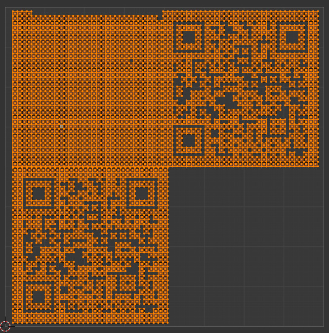 Simple QR Code Model Low-poly 3D model_3