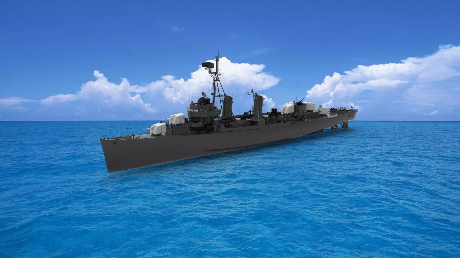 Chungmu-class destroyer 3D model_0