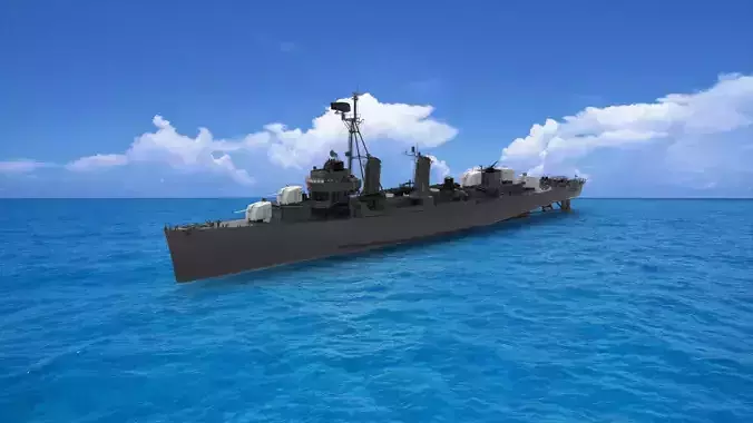 Chungmu-class destroyer 3D model