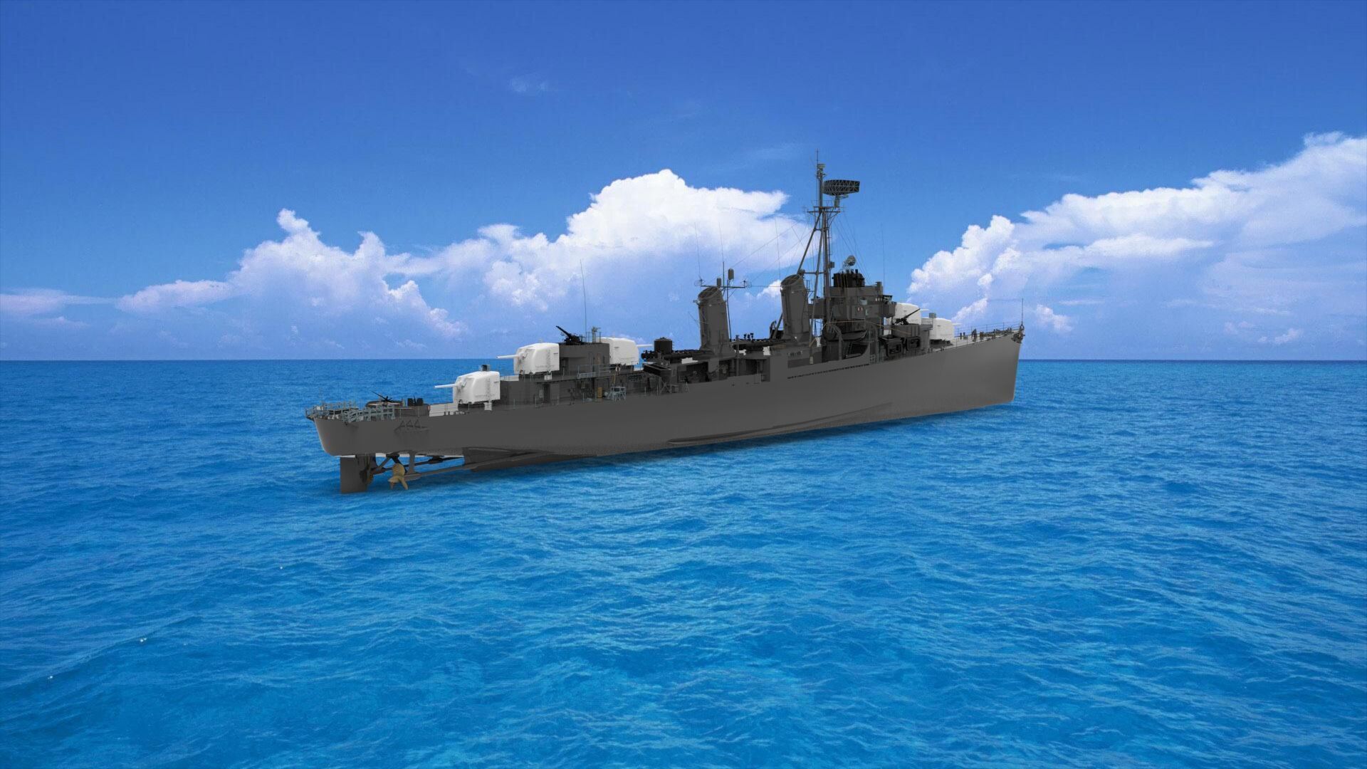 Chungmu-class destroyer 3D model_1
