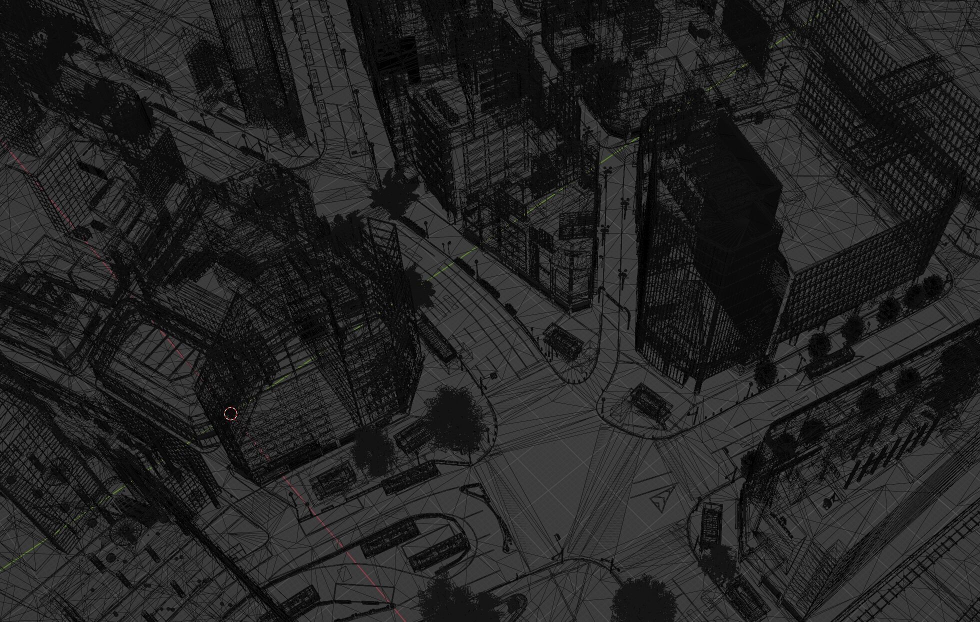 Shibuya - Crossing and surrounding areas Low-poly 3D model_27