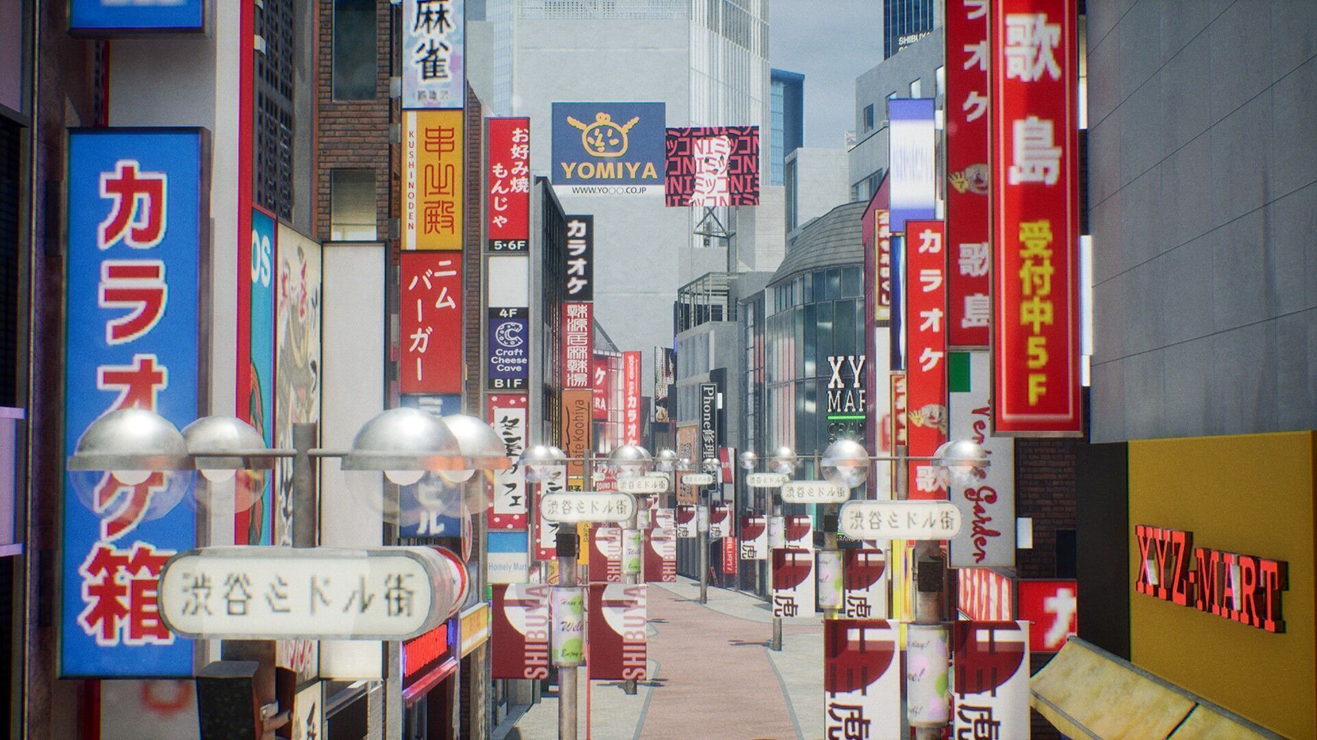 Shibuya - Crossing and surrounding areas Low-poly 3D model_8