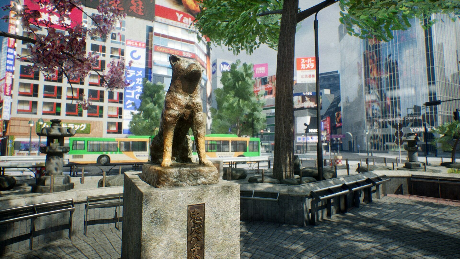 Shibuya - Crossing and surrounding areas Low-poly 3D model_3