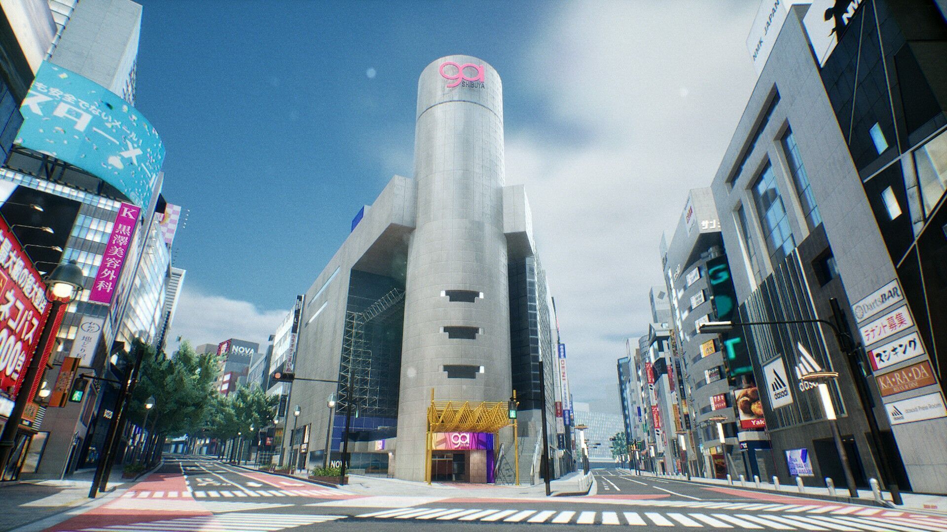 Shibuya - Crossing and surrounding areas Low-poly 3D model_4