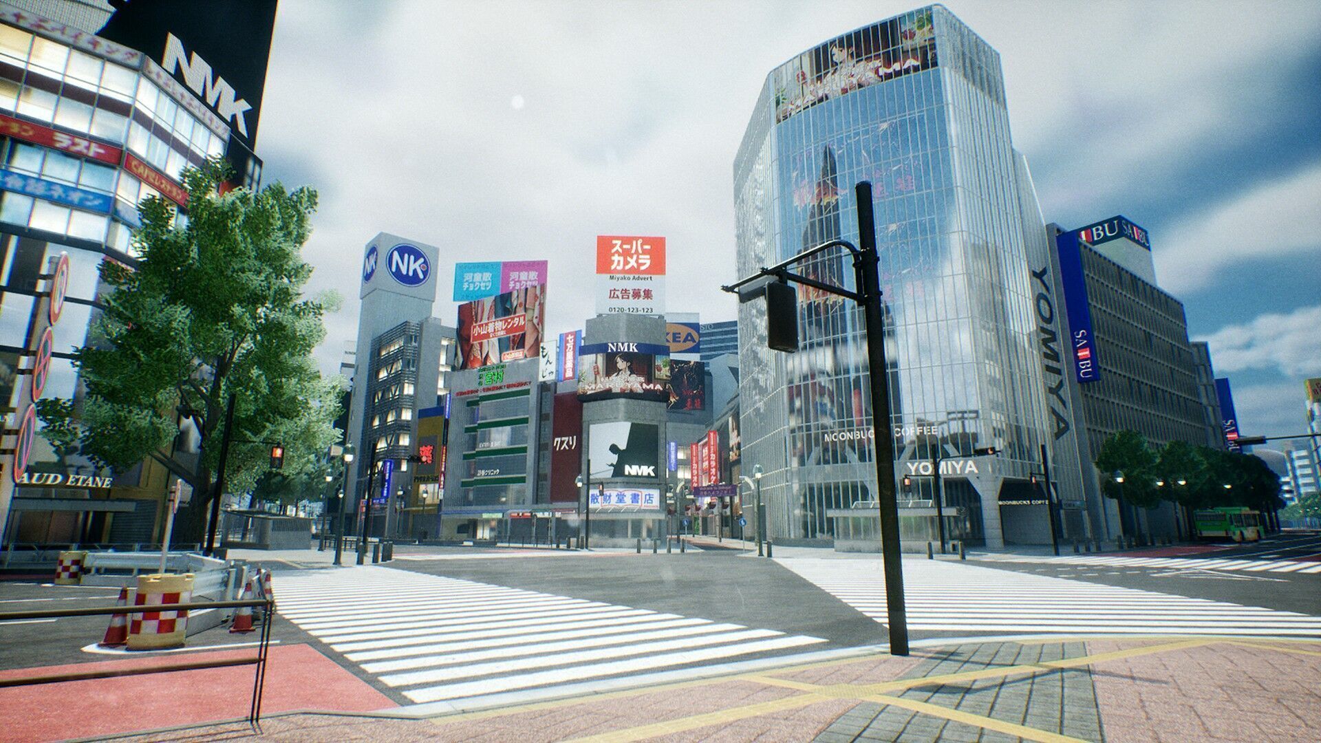 Shibuya - Crossing and surrounding areas Low-poly 3D model_2