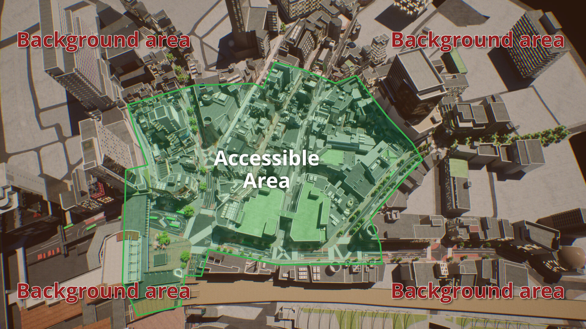 Shibuya - Crossing and surrounding areas Low-poly 3D model_24