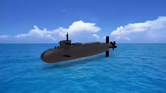 submarine 3D model