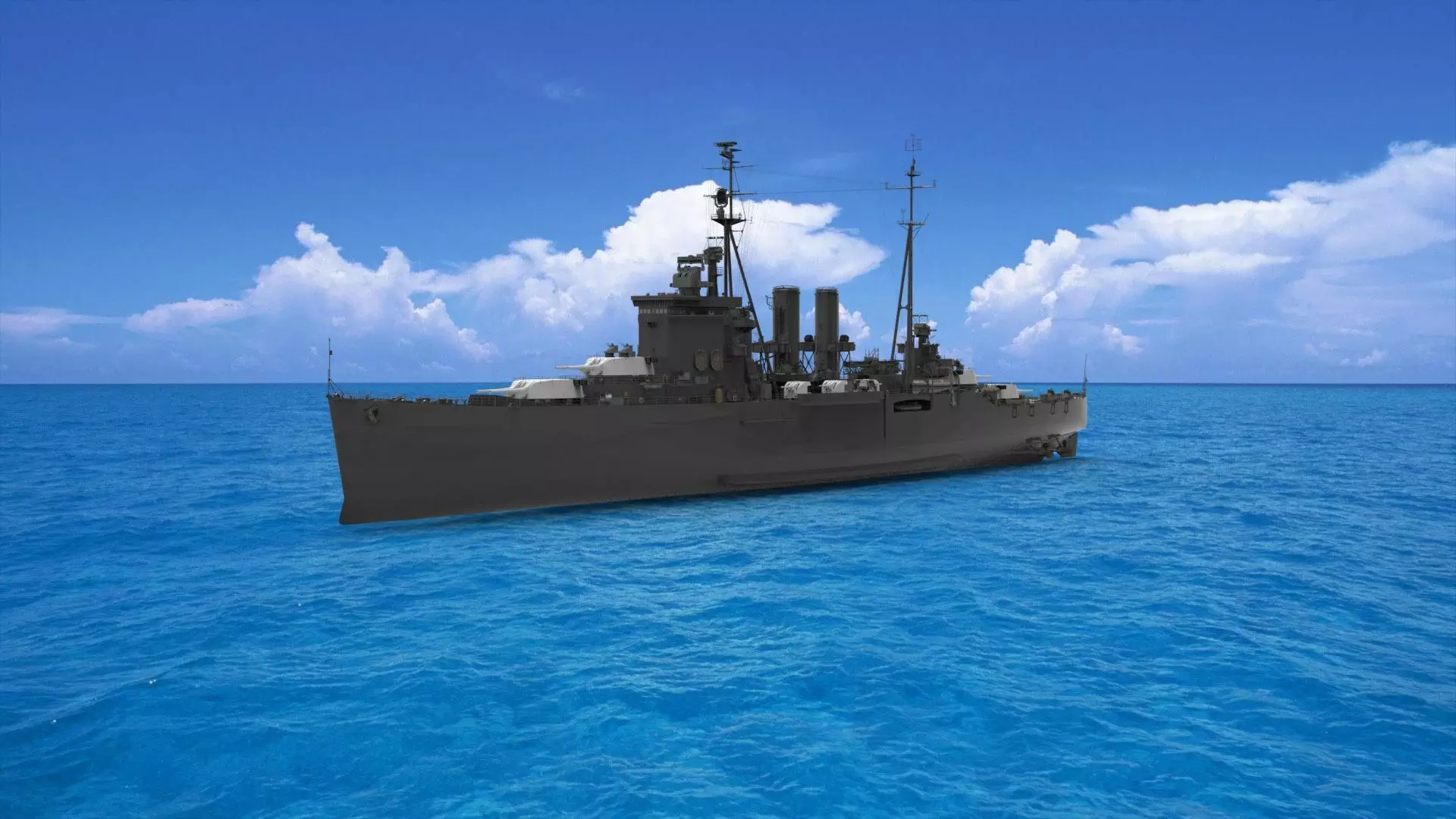 warship 3D model_0