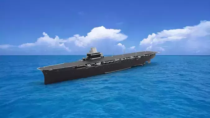 Japanese aircraft carrier Taiho 3D model