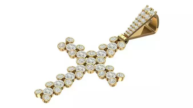 Cross Diamound Pendents