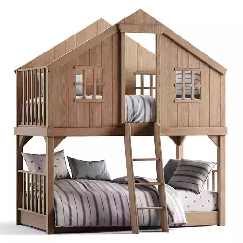 Tree House Twin-Over-Twin Bunk Bed
