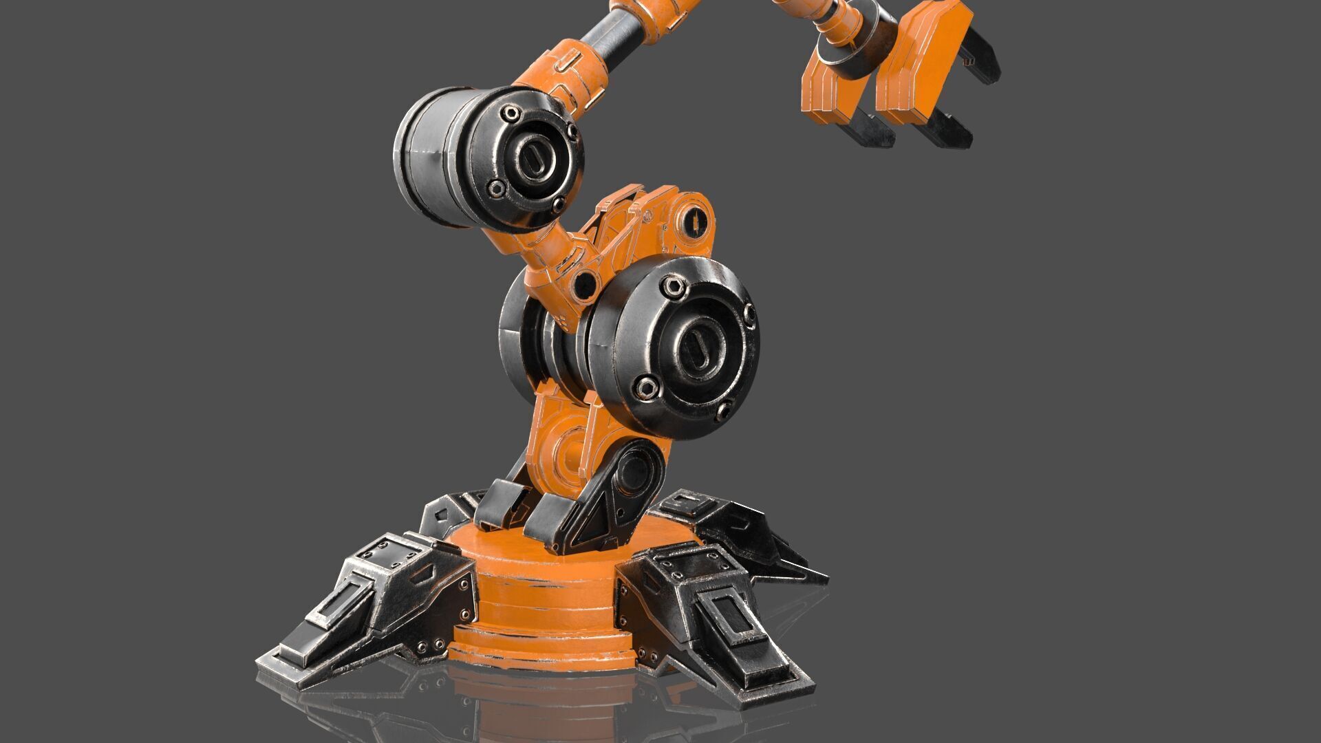 Industrial Robot Arm - 5-Textured 3D model_7