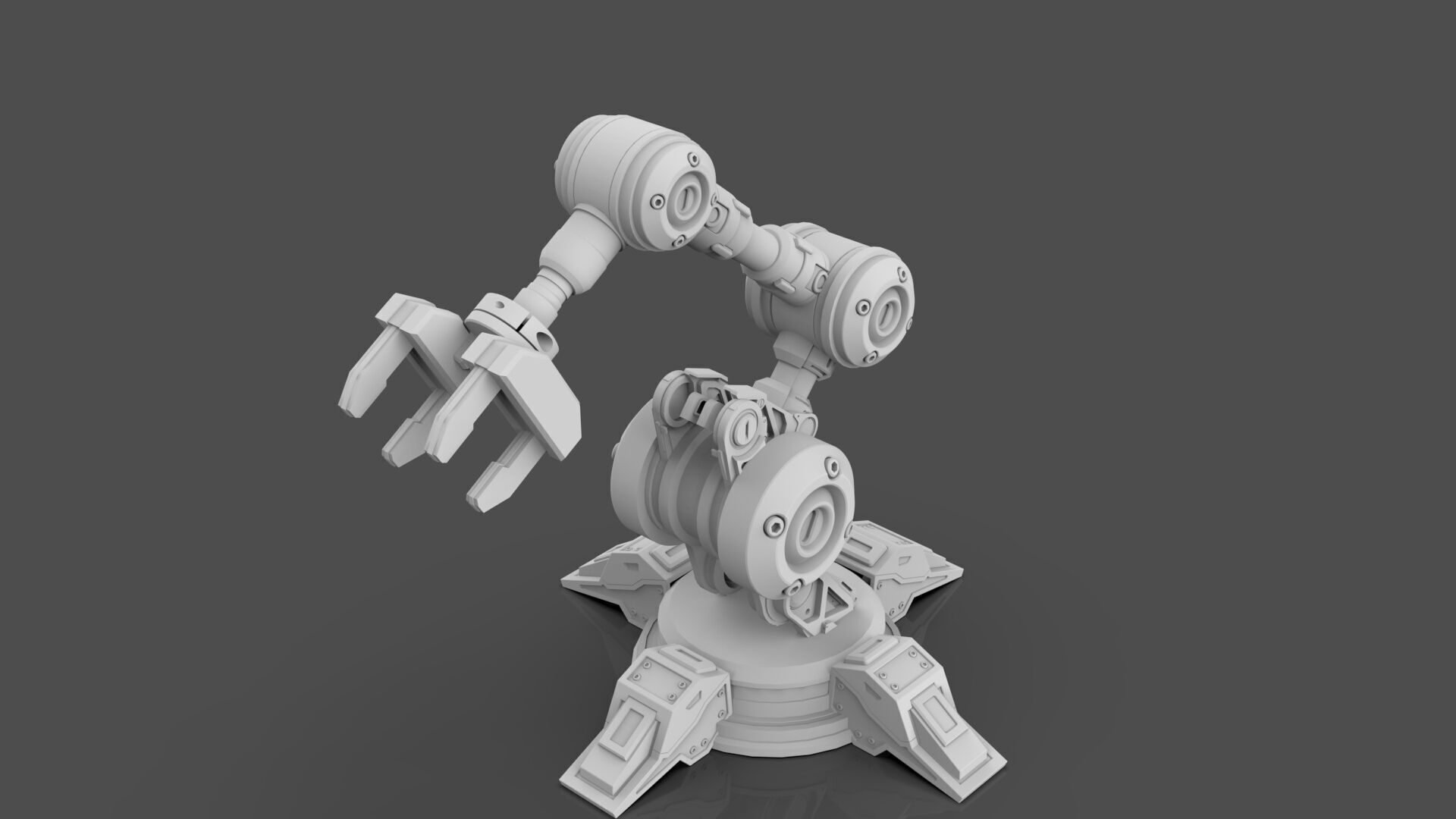 Industrial Robot Arm - 5-Textured 3D model_14