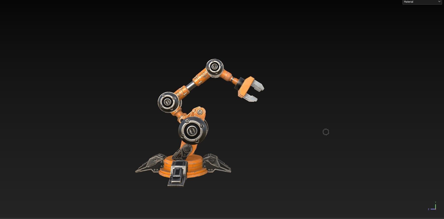 Industrial Robot Arm - 5-Textured 3D model_26
