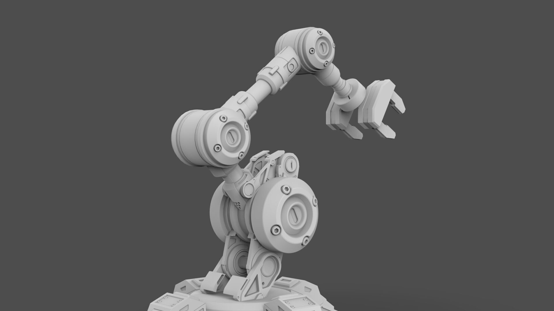 Industrial Robot Arm - 5-Textured 3D model_19
