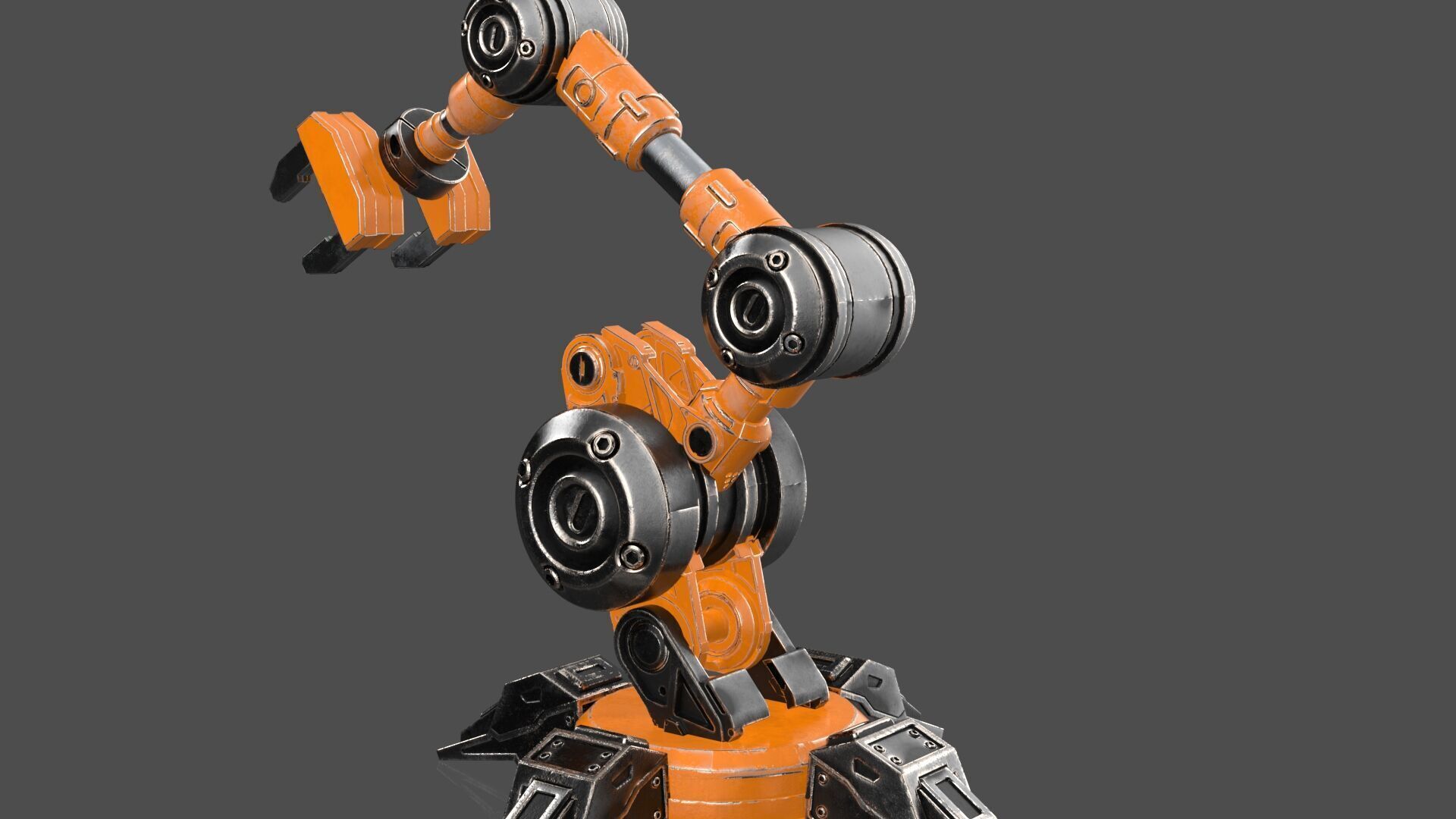 Industrial Robot Arm - 5-Textured 3D model_5