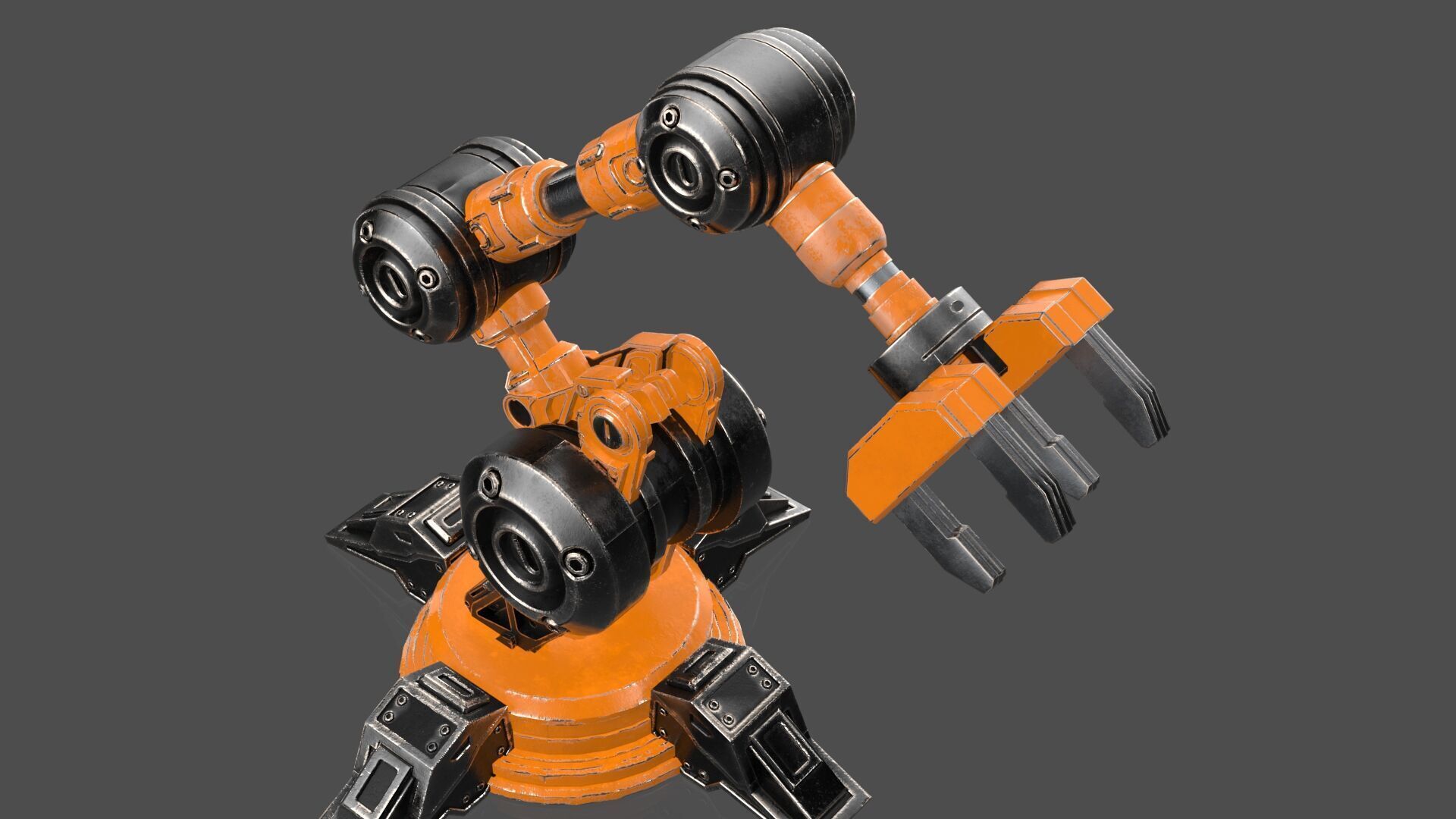 Industrial Robot Arm - 5-Textured 3D model_8