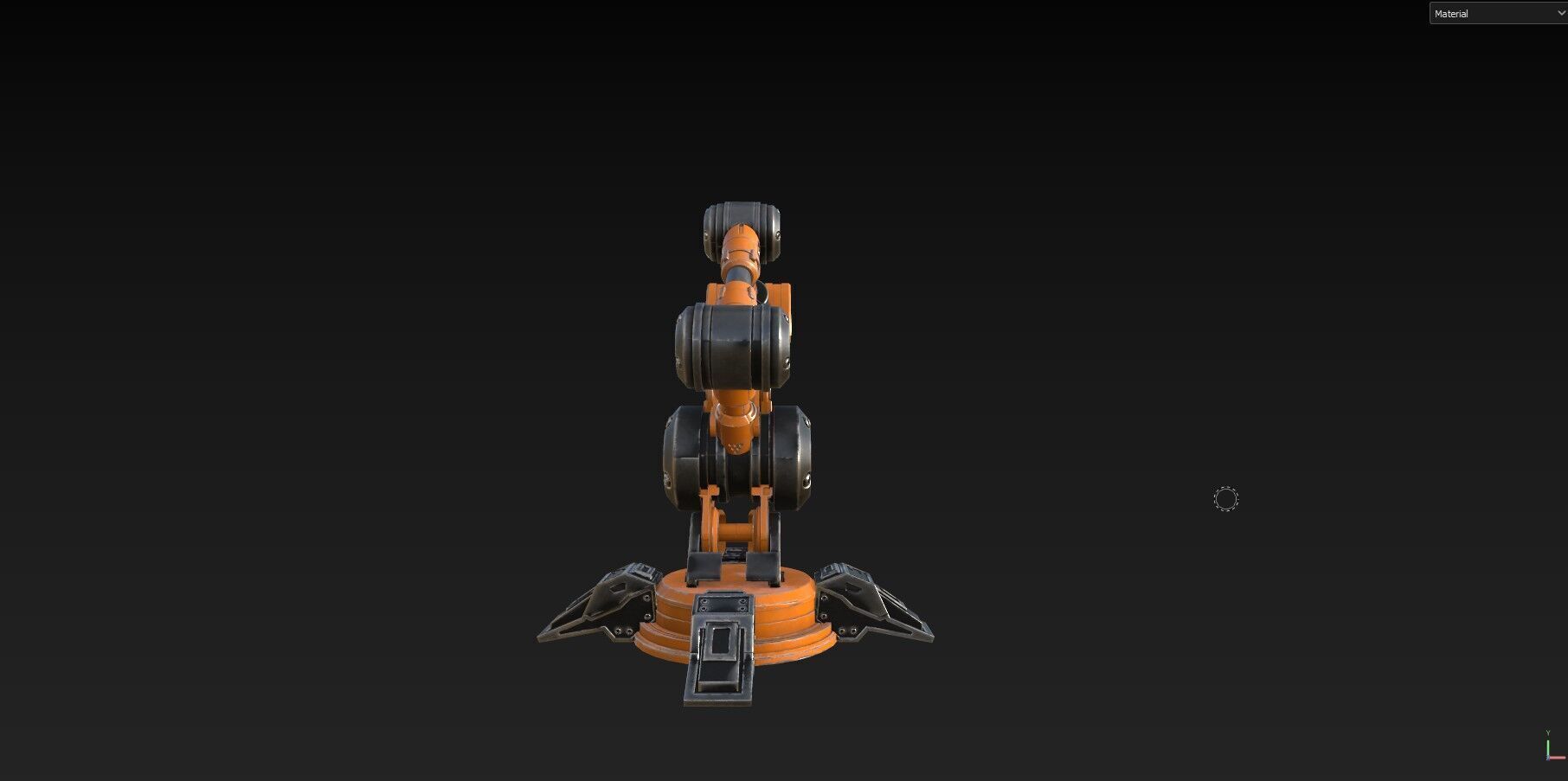 Industrial Robot Arm - 5-Textured 3D model_27