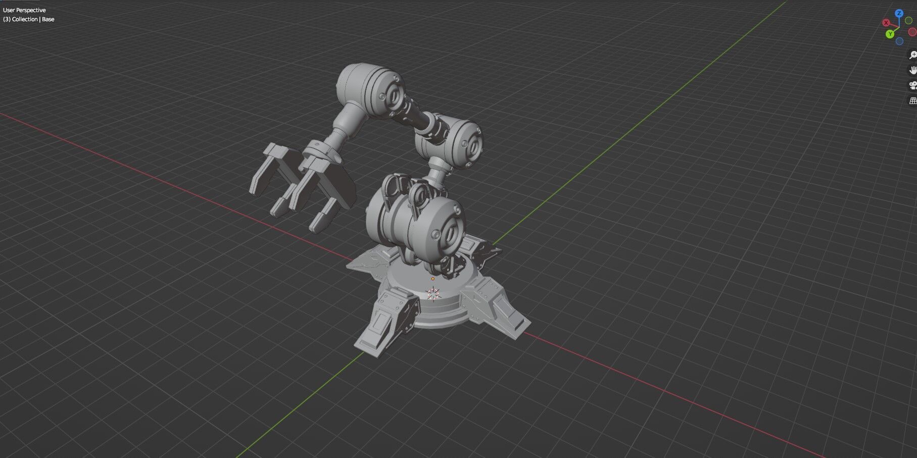 Industrial Robot Arm - 5-Textured 3D model_48
