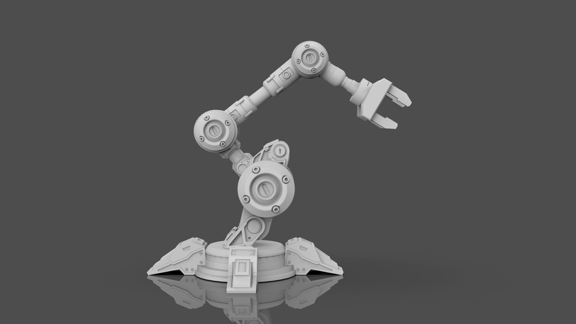 Industrial Robot Arm - 5-Textured 3D model_12