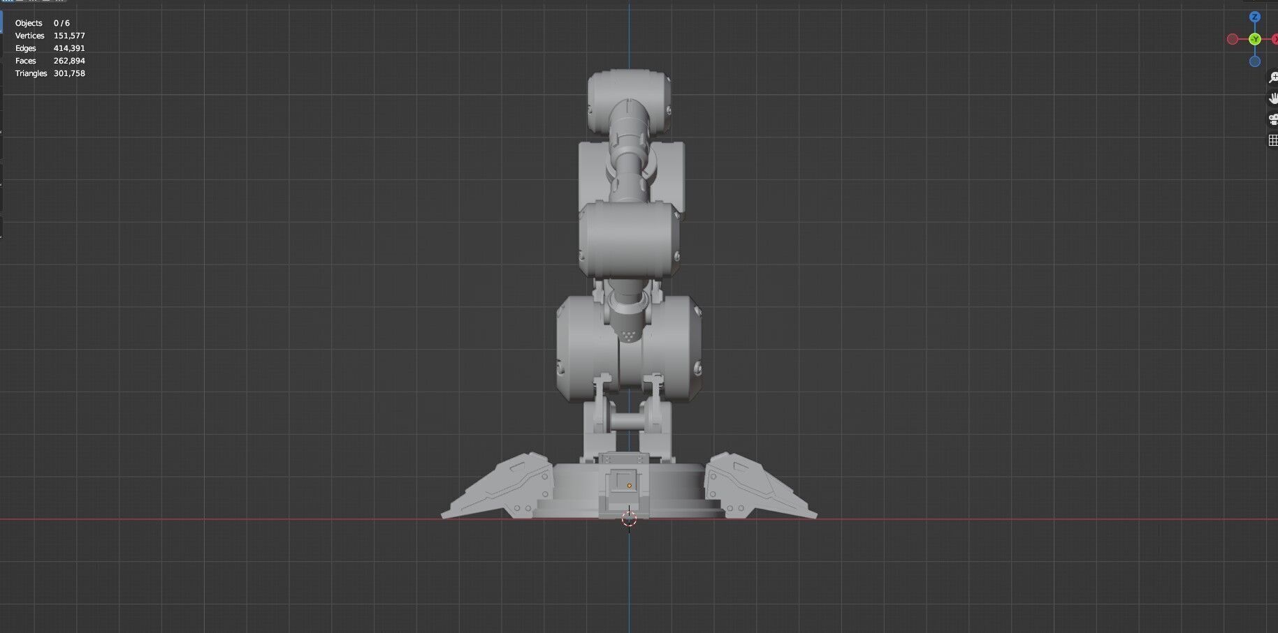 Industrial Robot Arm - 5-Textured 3D model_50