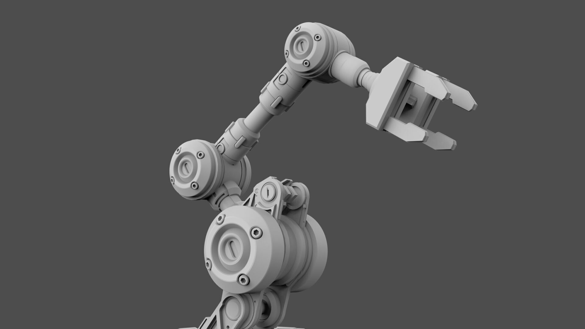Industrial Robot Arm - 5-Textured 3D model_20