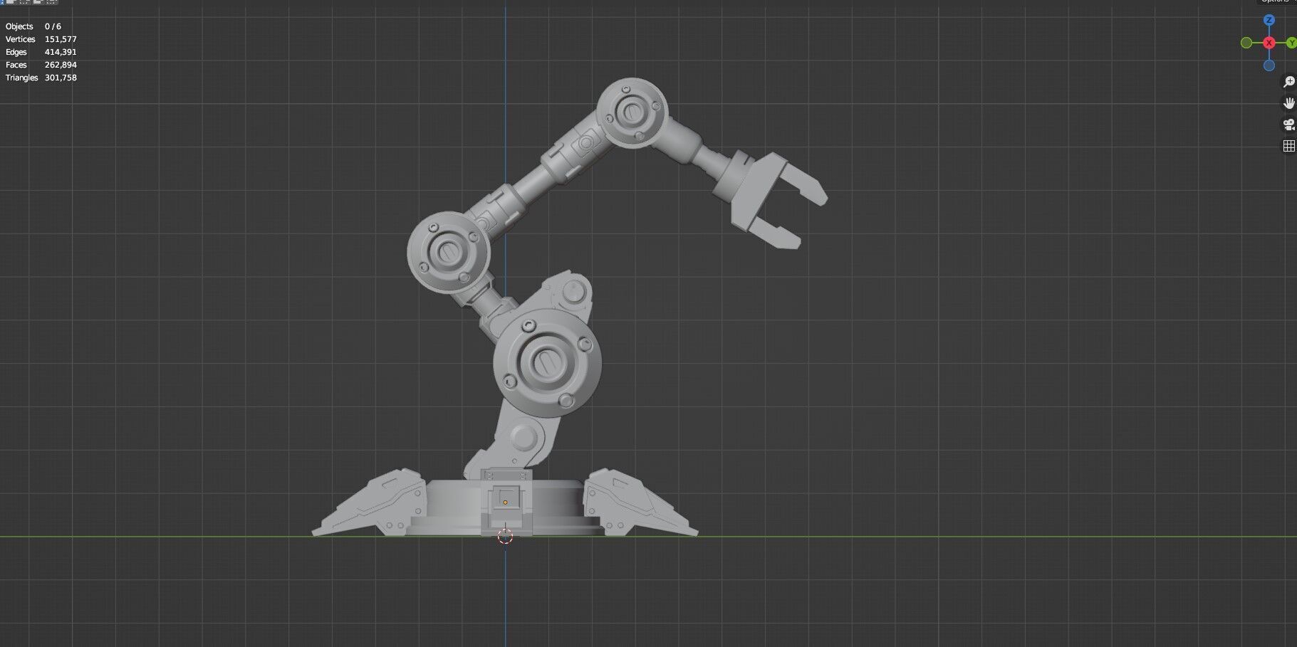 Industrial Robot Arm - 5-Textured 3D model_51