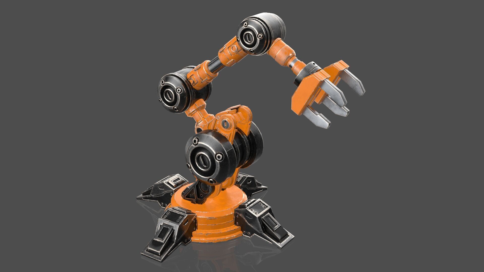 Industrial Robot Arm - 5-Textured 3D model_2