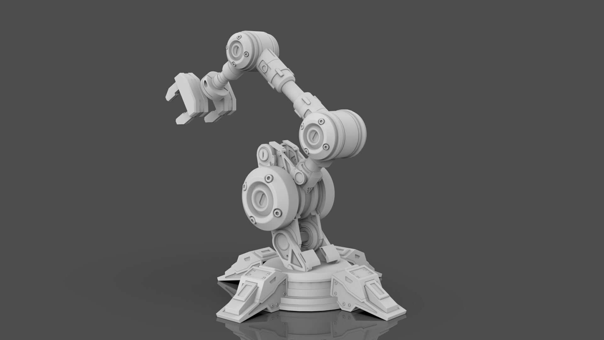 Industrial Robot Arm - 5-Textured 3D model_11