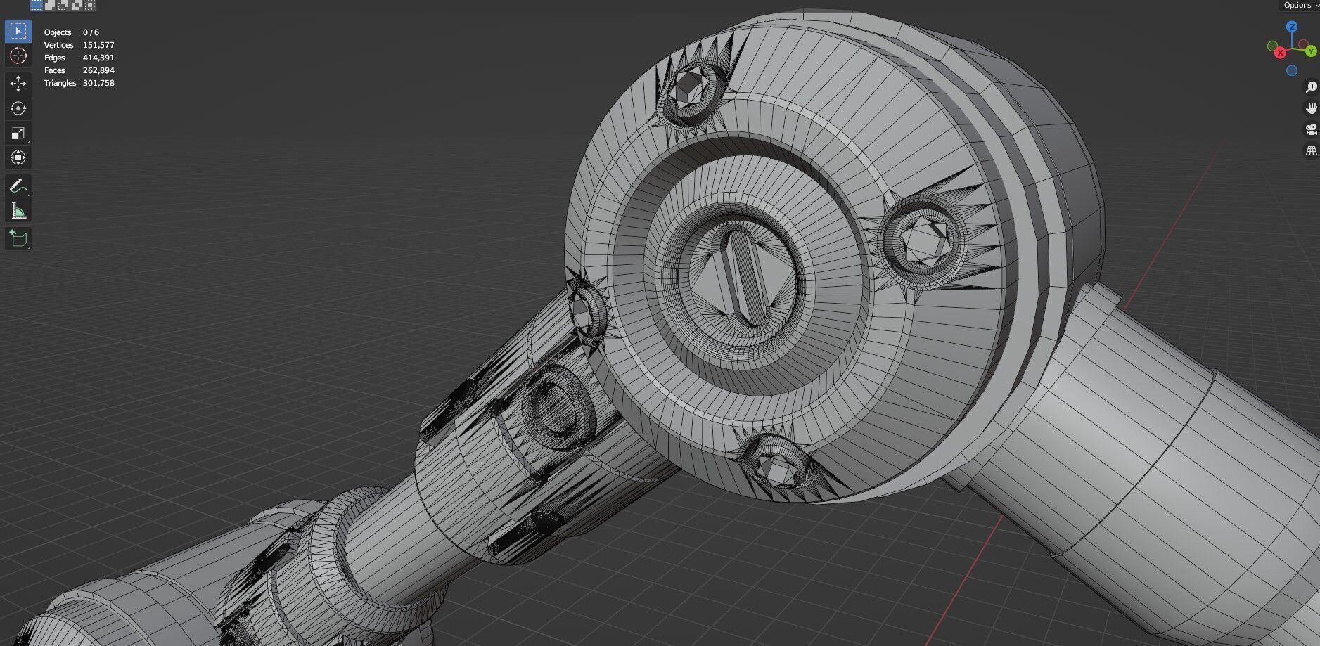 Industrial Robot Arm - 5-Textured 3D model_36