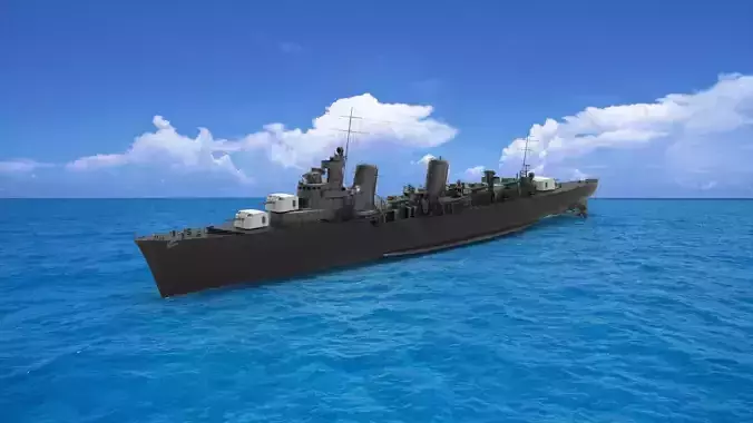 Tashkent-class destroyer 3D model