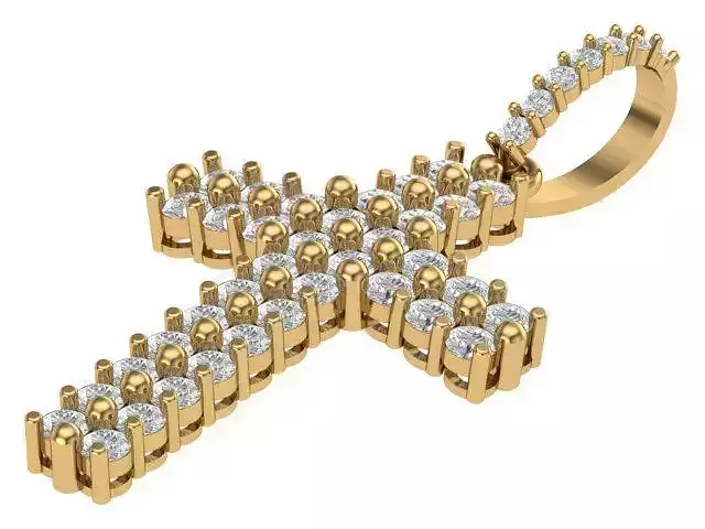 Cross Diamound Pendents
