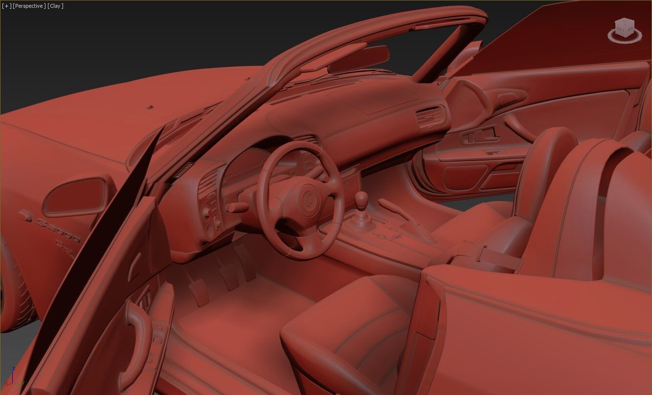 Honda S2000 ap2 CR 3D model_17