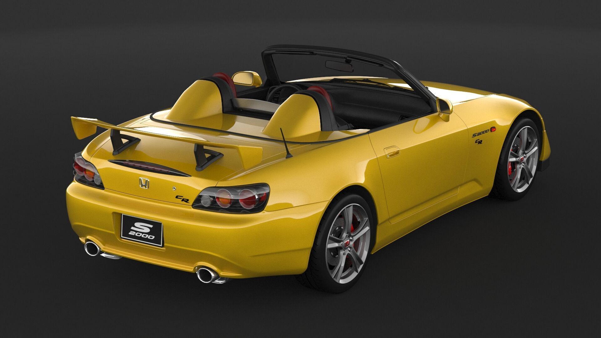 Honda S2000 ap2 CR 3D model_8