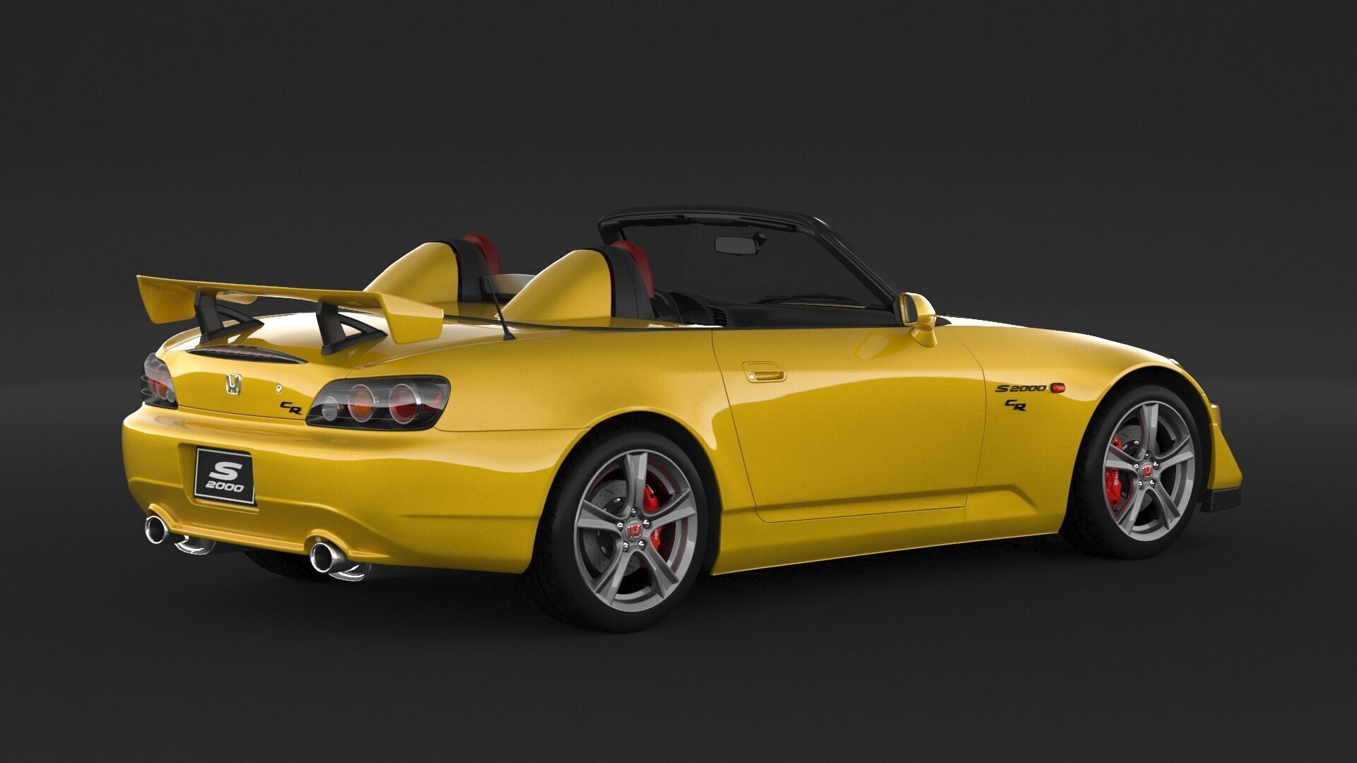 Honda S2000 ap2 CR 3D model_1