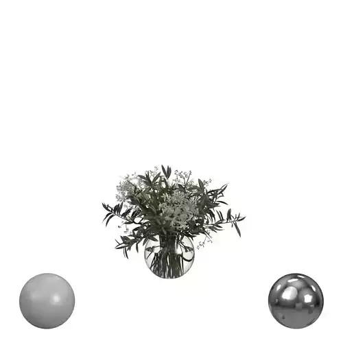 Bouquet of Hydrangea and Olive Branches